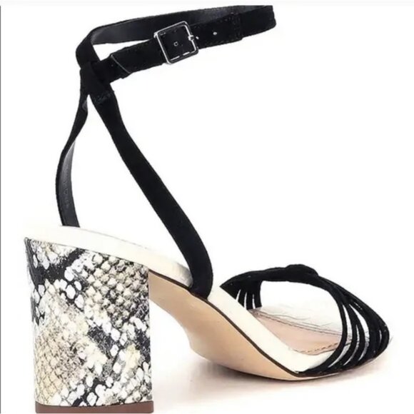 NEW Gibson & Latimer Cordelia Strappy Snakeskin Block Heel Sandals Sz. 6… - Picture 2 of 2
